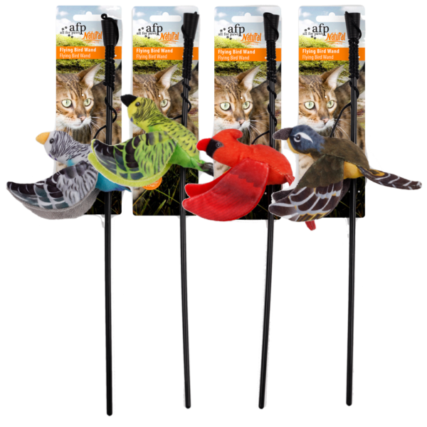 Kattenhengel met Vogel en Catnip – AFP Natural Instincts Bird Wand