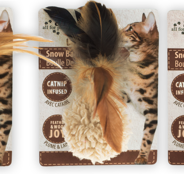 Kattenspeelgoed met catnip – AFP Lambswool Snow Ball