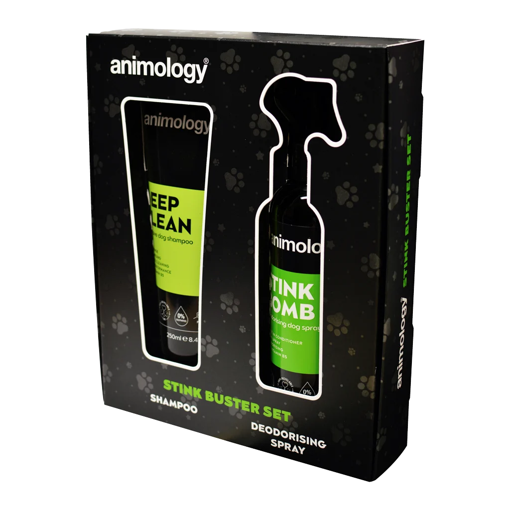 Vachtreinigingsset voor Honden met Shampoo en Deodoriserende Spray, 2 Producten – Animology Stink Buster Set - Afbeelding 2