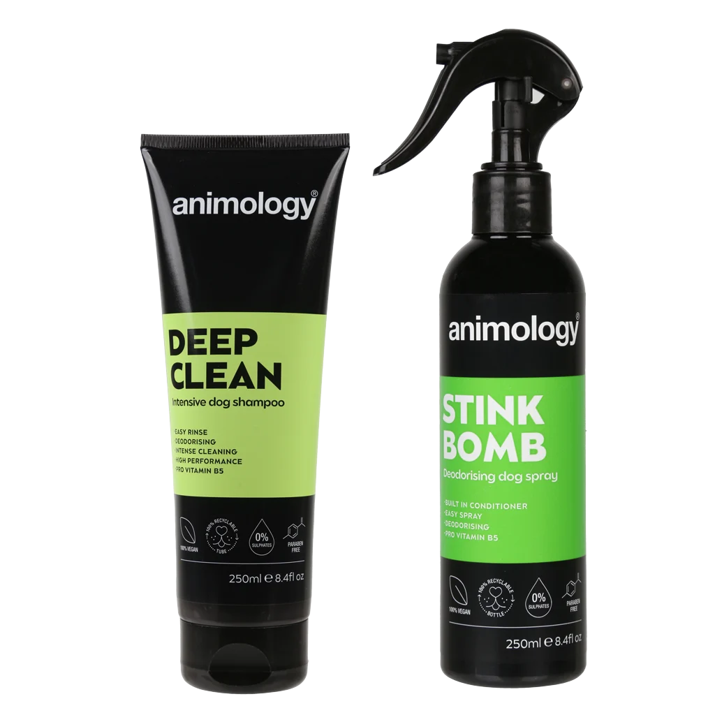 Vachtreinigingsset voor Honden met Shampoo en Deodoriserende Spray, 2 Producten – Animology Stink Buster Set - Afbeelding 3