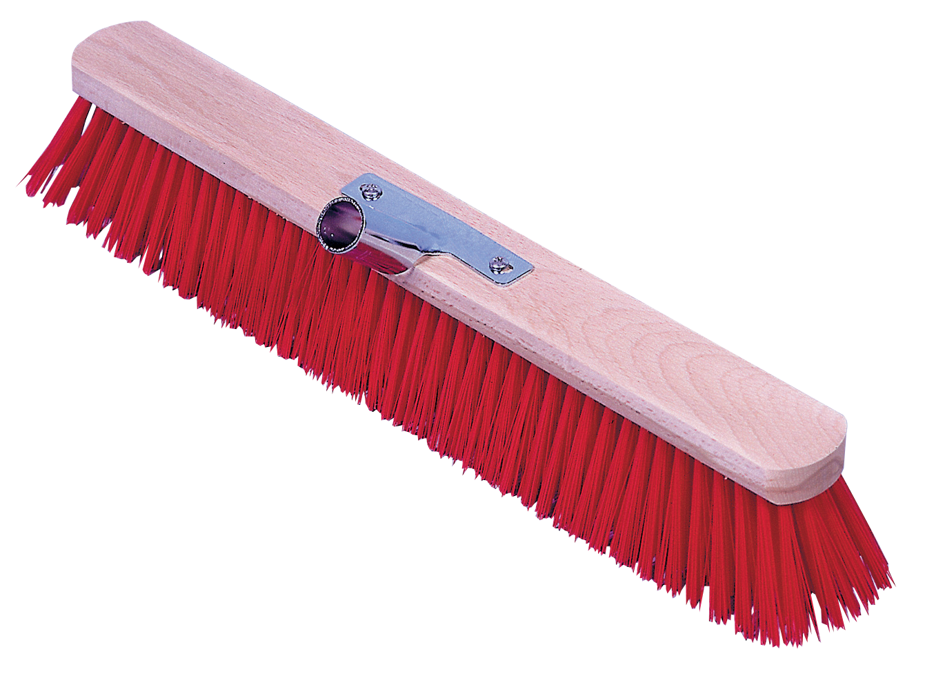 Stalbezem Euro Stal met Rode PVC Haren, 80 cm Stalbezem Euro Stal met Rode PVC Haren, 80 cm