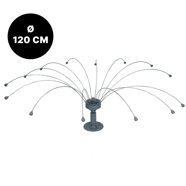 Vogelwering met Roterende RVS Draden, Ø 120 cm – Birdshield Longlegs