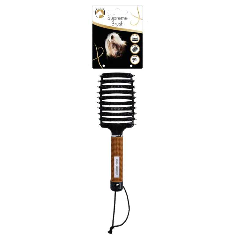 Manenborstel voor Ontklitten, 24,5 cm, Goud – Excellent Horse Supreme Brush