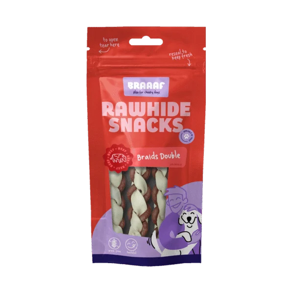 Kauwsnacks, 3 Stuks – Braaaf Twister Double