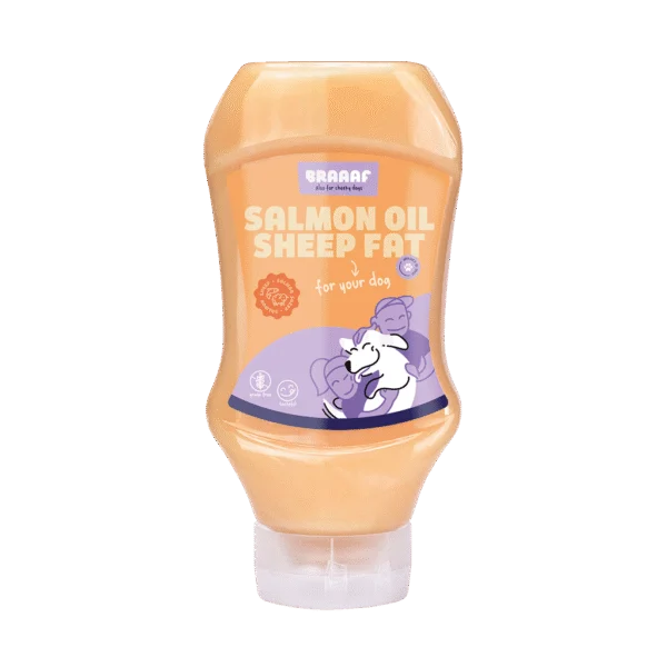 Voersaus met Zalmolie en Schapenvet, 500 ml – Braaaf Dog Food Sauce