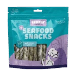 Kauwstaafjes van Zalm, Luchtgedroogd, 12 cm, 175 g – Braaaf Seafood Zalm Roll Sticks