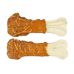 Kauwbot met Kip, Geperst, 12,5 cm, 2 Stuks – Braaaf Rawhide Pressed Bone - Afbeelding 3