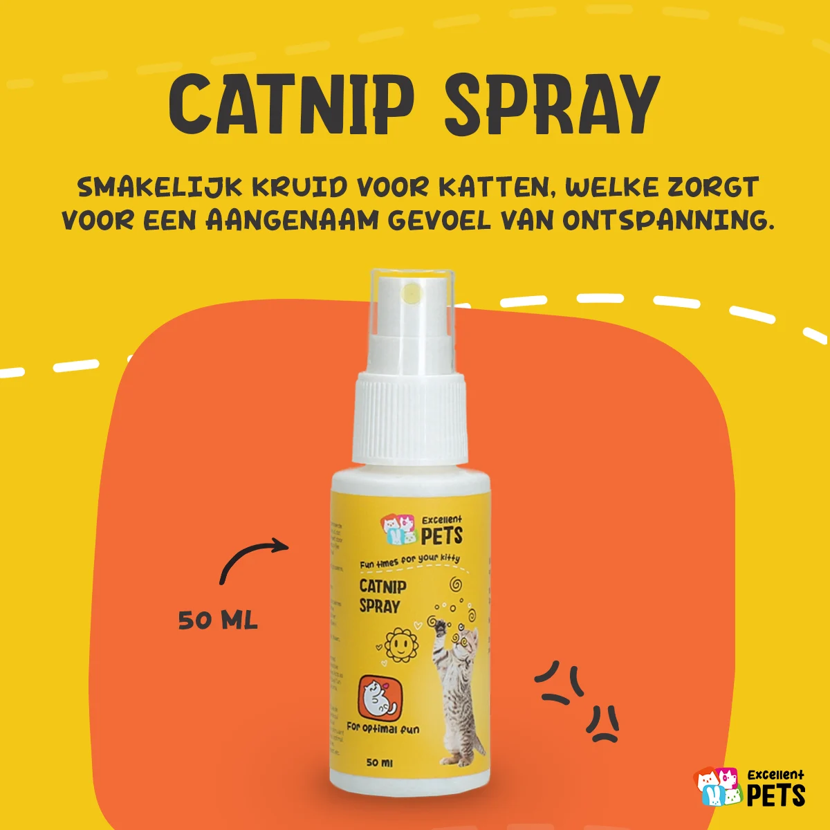 Kattenkruidspray voor Speeltjes en Reismanden, 150 ml – Excellent Pets Catnip Spray - Afbeelding 3