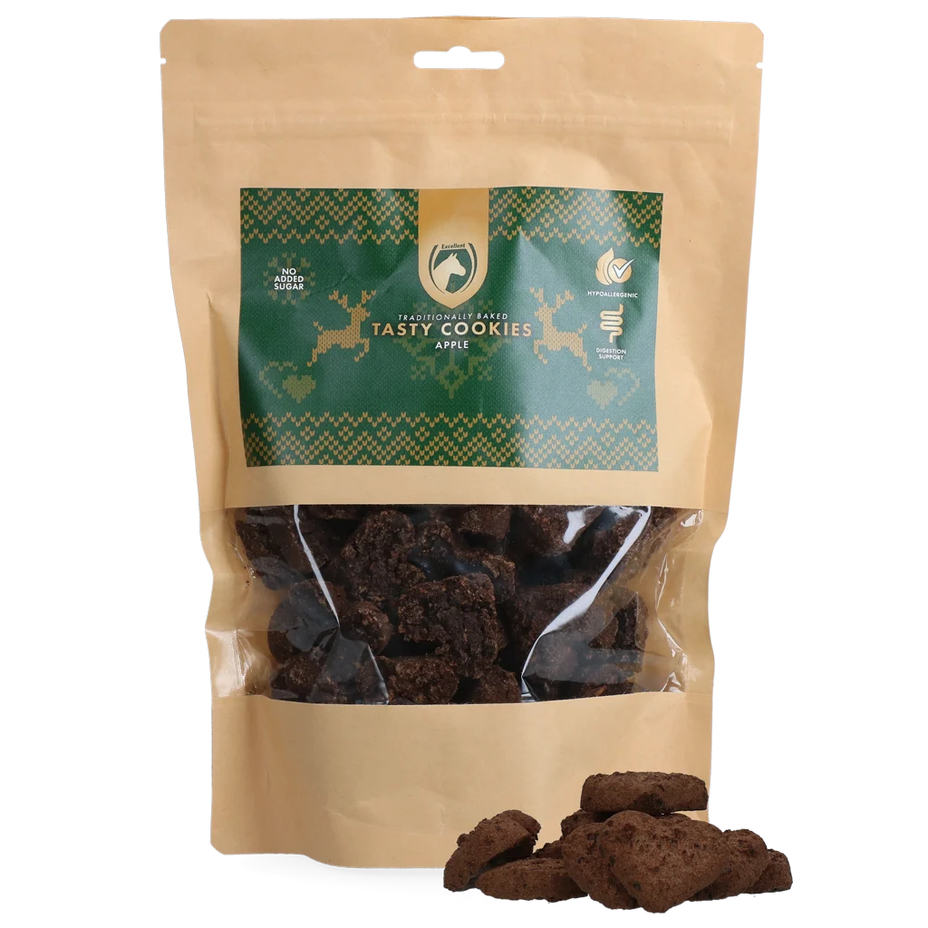 CHRI0410.png Paardenkoekjes met Appel, 500 g – Excellent Horse Christmas Tasty Cookies Appel - Afbeelding 1
