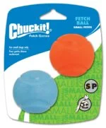 Hondenbal van Rubber, Ø 5 cm, 2 Stuks – Chuckit! Fetch Ball S