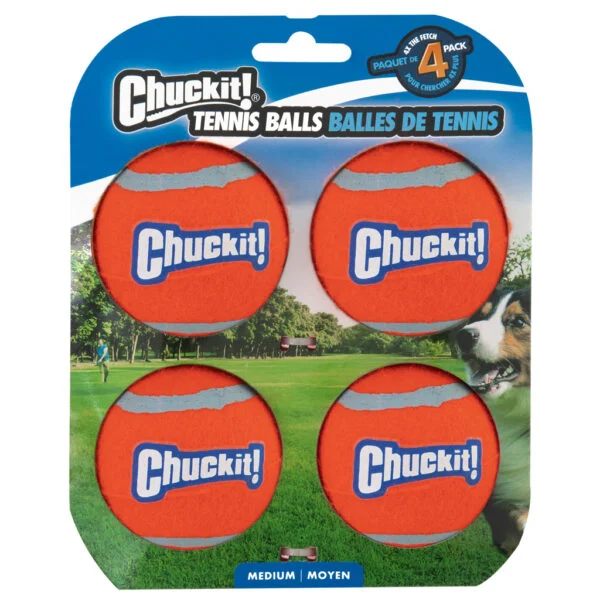 Hondentennisbal M, ø 6 cm, 4 Stuks, Drijvend – Chuckit! Tennis Ball