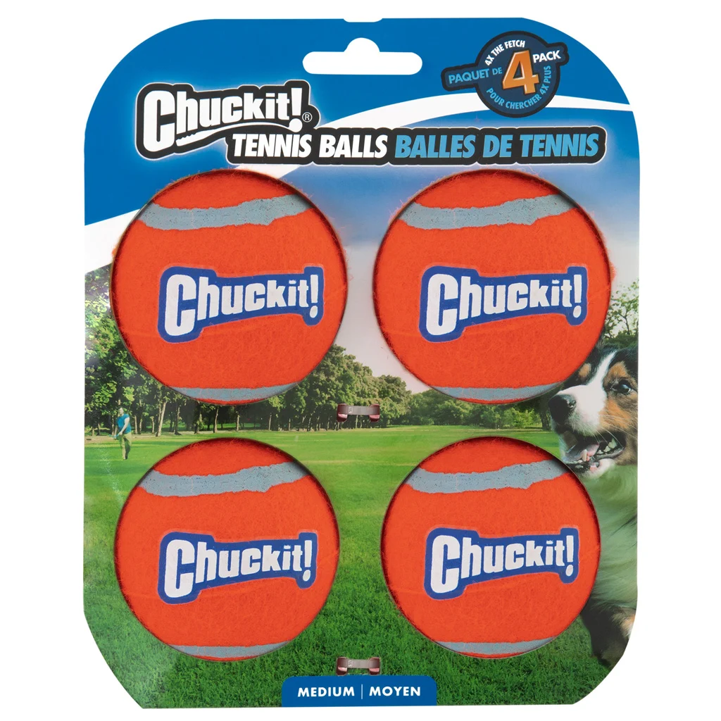 Hondentennisbal M, ø 6 cm, 4 Stuks, Drijvend – Chuckit! Tennis Ball - Afbeelding 1