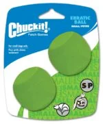 Hondenbal van Rubber met Hoekige Vorm, S 5 cm, 2 Stuks – Chuckit! Erratic Ball