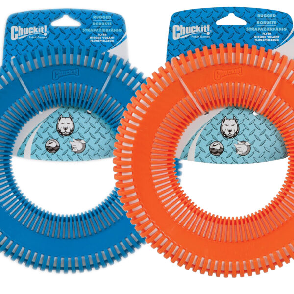 Hondenfrisbee met Rubberen Buitenkant, Drijvend – Chuckit! Rugged Flyer L