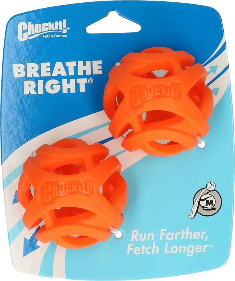 Hondenbal voor Apporteren, Drijvend, Ø 6 cm, 2 Stuks – Chuckit! Air Fetch Ball - Afbeelding 1