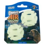 Lichtgevende Hondenbal M, Drijvend, 6 cm, 2 Stuks – Chuckit! Air Glow Fetch Ball