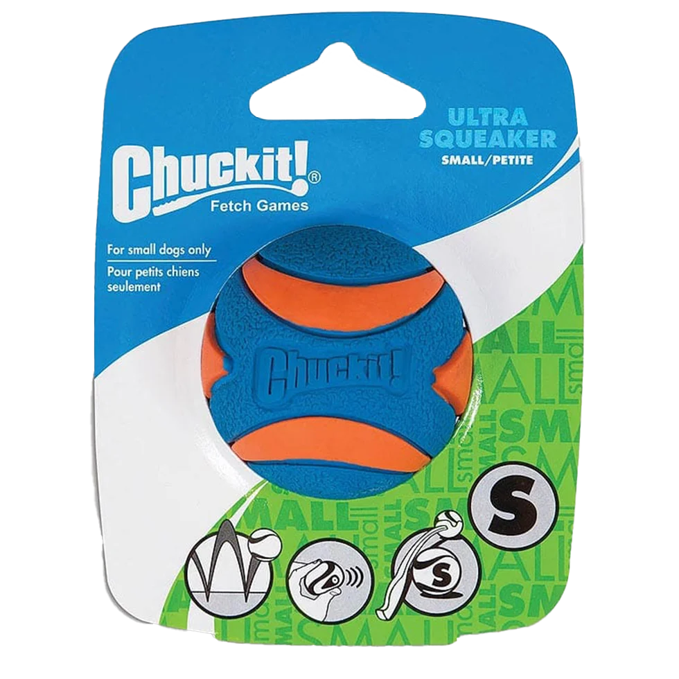 Hondenbal met Piep van Rubber S, ø 5 cm, 1 Stuk – Chuckit! Ultra Squeaker Ball - Afbeelding 1