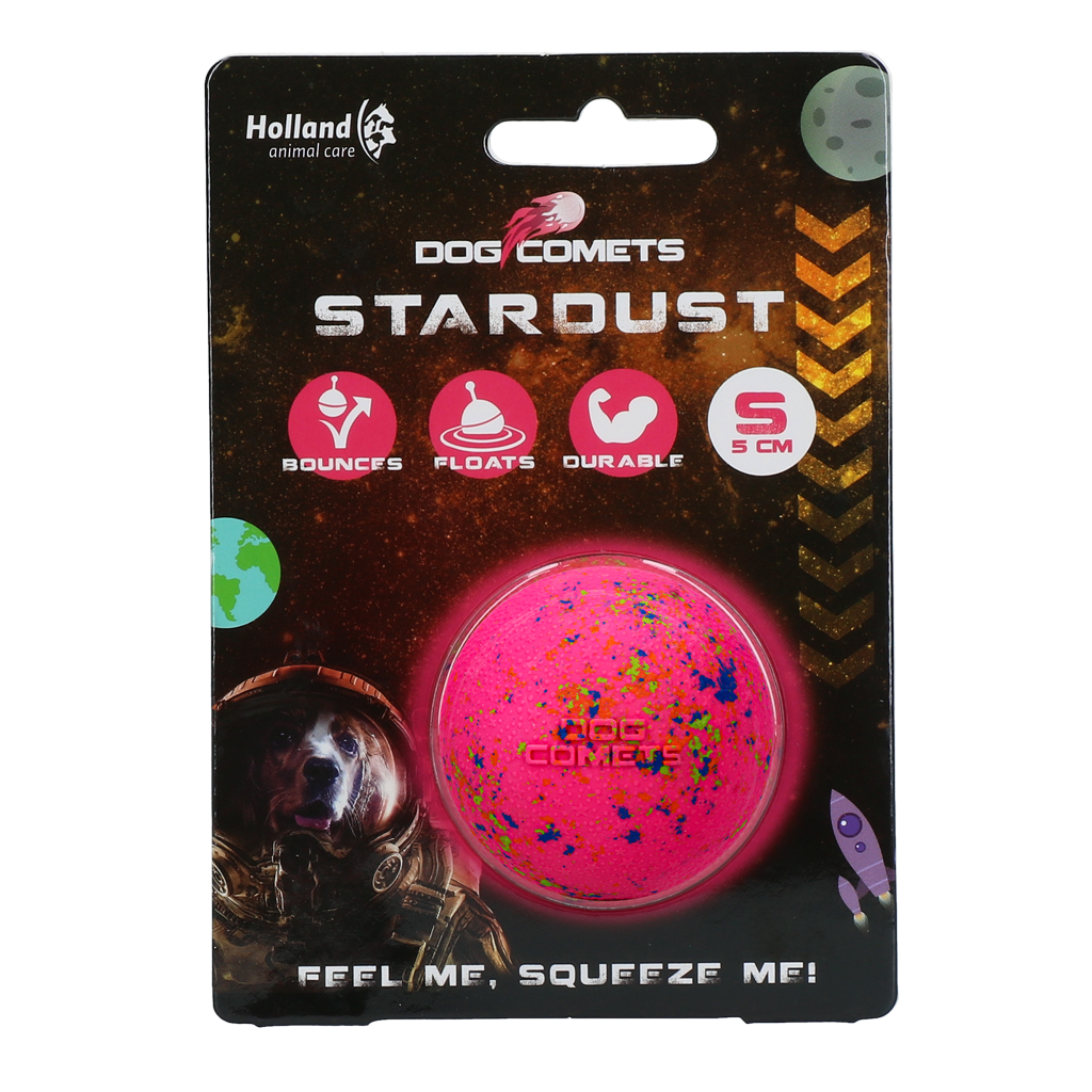 Hondenbal van Rubber, Roze S, 5 cm – Dog Comets Stardust Hondenbal van Rubber, Roze S, 5 cm – Dog Comets Stardust