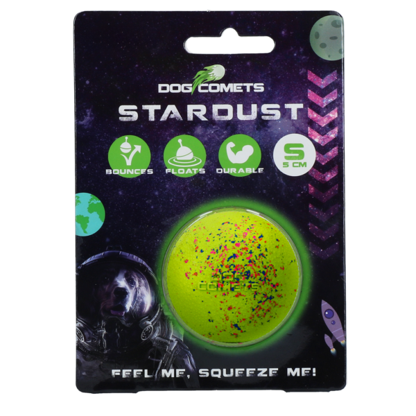 Hondenbal van Rubber S, 5 cm, Groen – Dog Comets Stardust