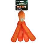 Hondenspeeltje met Pieper en Knisperende Tentakels, L 37 cm, Oranje – Dog Comets Alien Octo