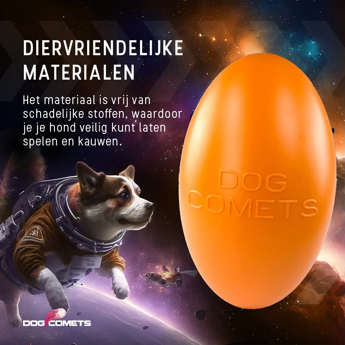 Apporteerspeelgoed voor Honden, Drijvend, 30 cm, Oranje – Dog Comets Pan-Stars - Afbeelding 4