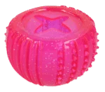 Beloningsspeeltje van TPR Rubber, Roze, ø 7 cm – Dog Comets Ceres - Treat Locker - Afbeelding 2