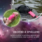 Apporteerdummy met Touw, Drijvend, 20 x 4 x 4 cm, Roze – Dog Comets Orion - Afbeelding 6
