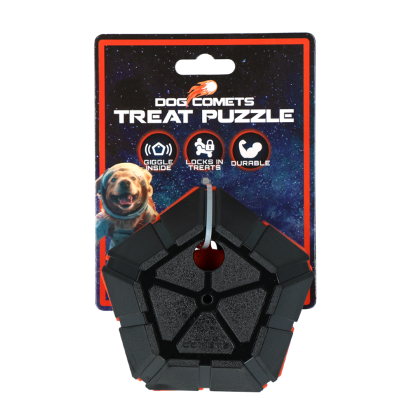 Puzzelbal voor Honden met Draaibare Delen en Giechelgeluid – Dog Comets Treat Puzzle