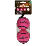 Tennisbal voor Honden, Drijvend, Ø 7,5 cm, Roze, 2 Stuks – Dog Comets Starlight