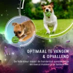 Tennisbal voor Honden, Drijvend, Ø 7,5 cm, Groen, 2 Stuks – Dog Comets Starlight - Afbeelding 4