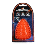 Apporteerspeelgoed in Eivorm met Pieper en Stekels, Oranje M, Ø 80 x 110 mm – Dog Comets Cosmic Egg