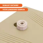 Waterfontein met Voetpedaal en Tuinslangaansluiting, Beige – Coolpets Splash Water Fountain - Afbeelding 6