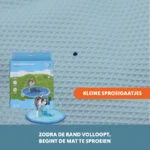 Sproeimat voor Honden met Tuinslangaansluiting, M 150 cm – Coolpets Splash Sprinkler Pad - Afbeelding 5
