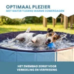 Hondenzwembad met Antislipbodem, Opvouwbaar, ø 120 x 30 cm – Coolpets Splash Dog Pool - Afbeelding 4