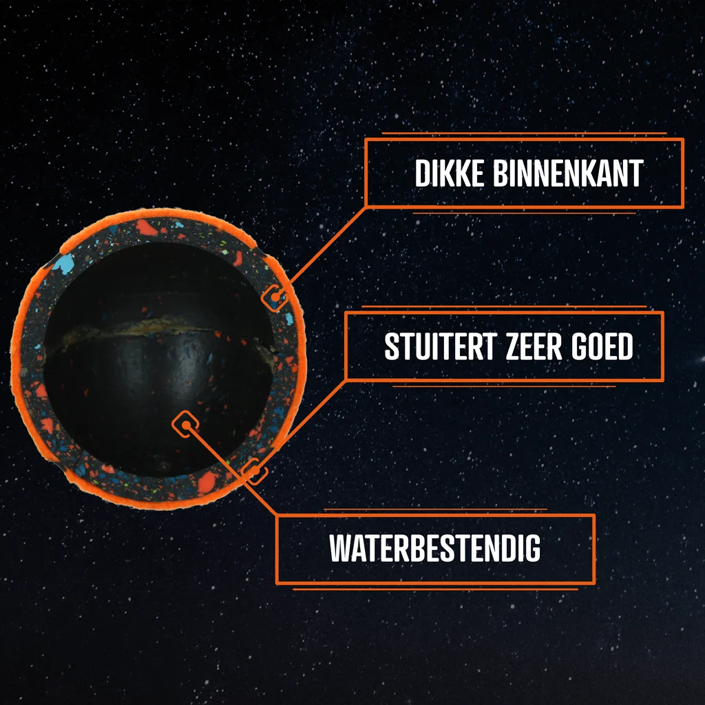 Tennisbal voor Honden, Drijvend, Ø 6 cm, Oranje – Dog Comets Starlight - Afbeelding 3