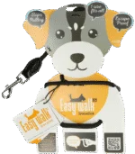 Hondentuig met Riem van Touw, Zwart, Mini 300 cm – Easy Walk Schoudermodel