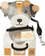 Hondentuig met Riem van Touw, Zwart, Regular 345 cm – Easy Walk Schoudermodel