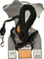 Hondentuig met Riem van Touw, Zwart, Regular 345 cm – Easy Walk Schoudermodel - Afbeelding 2