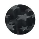 Antischrokbak voor Honden met Sterrenpatroon, L 30 cm, Grijs – Eat Slow Live Longer Star - Afbeelding 3