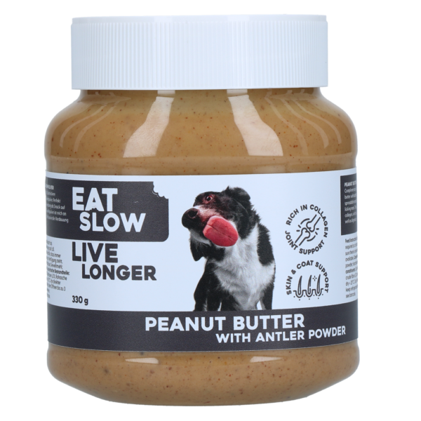 Hondenpindakaas voor Likmatjes – Eat Slow Live Longer Pindakaas + Collageen poeder