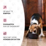 Antischrokinzetstuk voor Honden van Siliconen met Zuignappen, M, Bodemdiameter 11,5 cm, Roze – Eat Slow Live Longer Gobble Stopper - Afbeelding 6