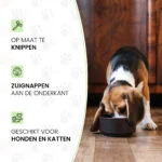 Antischrokinzetstuk voor Hondenvoerbak met Zuignappen, Groen M, Bodemdiameter 11,5 cm – Eat Slow Live Longer Gobble Stopper - Afbeelding 6