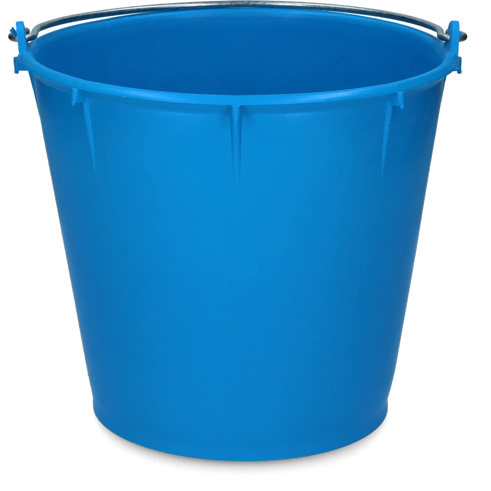 Emmer met Gegalvaniseerd Hengsel 7 l Koningsblauw – Vplast - Afbeelding 1