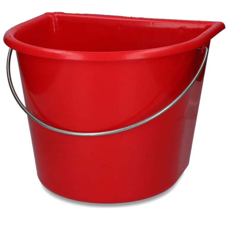 Emmer met Vlakke Kant 15 l Rood – Vplast