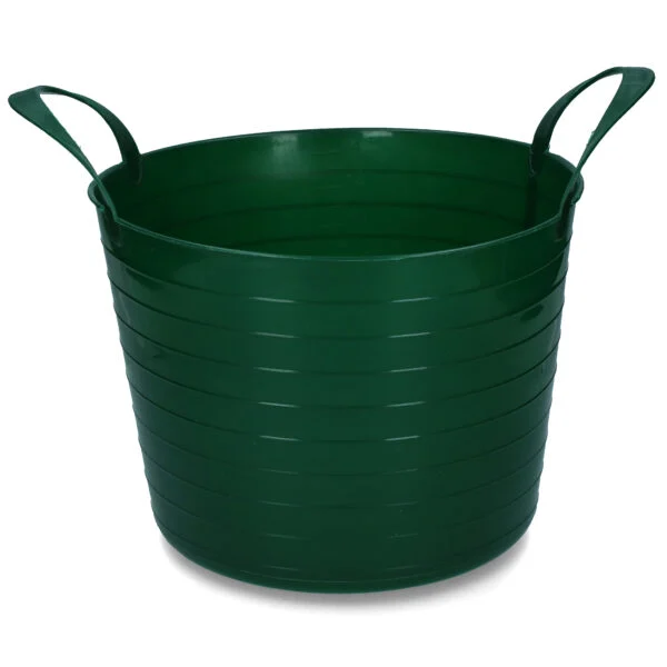 Flexibele Emmer met Twee Handgrepen, 14 l, Groen – Vplast V-Trug Flexi