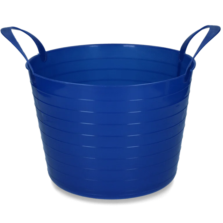 Flexibele Emmer met Twee Handgrepen, 40 l, Blauw – Vplast V-Trug Flexi