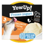 Bevroren Yoghurt voor Honden en Katten met Zalmtartaar, 110 g – YowUp! Frozen Yoghurt Salmon Tartar