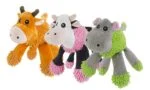 Hondenknuffel Nijlpaard met 5 Piepers, 22 x 22 cm – Fuzzle - Afbeelding 2