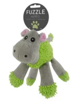 Hondenknuffel Nijlpaard met 5 Piepers, 22 x 22 cm – Fuzzle - Afbeelding 3
