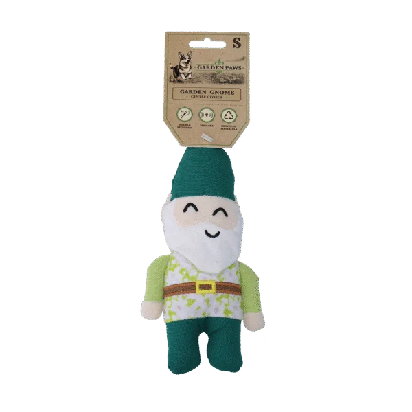 Hondenknuffel Tuinkabouter met Pieper S – Garden Paws Garden Gnome Gentle George S